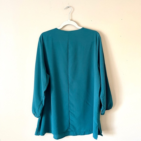 LANE BRYANT | Emerald Green Tunic Top Sz 18 - Picture 4 of 8